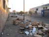 garbage in the setting sun